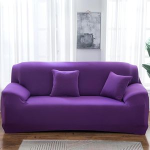 Général  - Housse De Canapé Tissu élastique - Violet