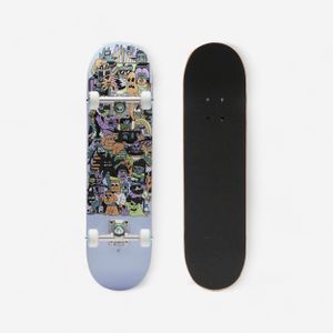 Planche de skate pour enfant 3-7 ans cp100 mini taille 7,25" skatopia gris