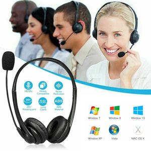 Casque USB filaire à réduction de bruit avec microphone intégré pour PC et ordinateur portable SY490MV