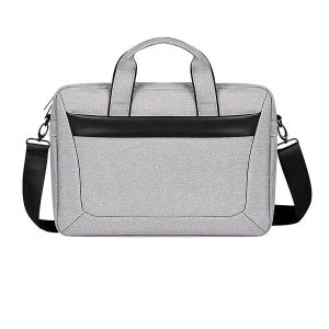 Sac à main et sac à bandoulière pour ordinateur portable 15 à 16 pouces, mallette professionnelle extensible antichoc en tissu Oxford étanche, sac d'ordinateur à porter à la main