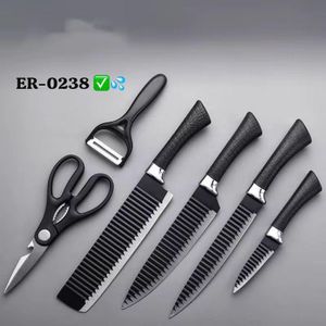 Ensemble de 6 couteaux inoxydables - de haute qualité pour la cuisine