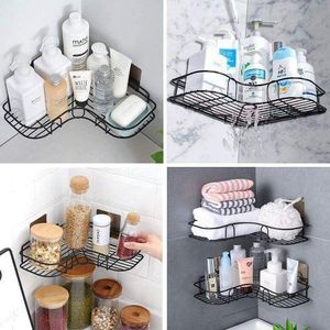 Étagère Triangulaire Pour Salle De Bain/toilette/cuisine, Support De Rangement D'angle –  Noir