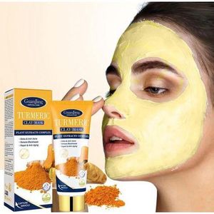 White Label Masque de visage à l'argile curcuma – 120g