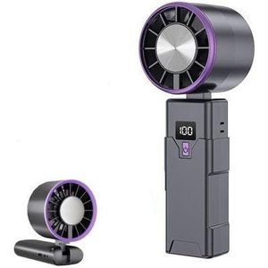 White Label Mini Ventilateur Portable Digital & Pliable – Votre Bulle de Fraîcheur Partout avec Vous