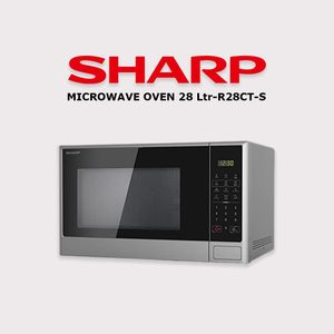 Sharp Micro-ondes numérique à bouton-poussoir de 28 litres R-28CT-S