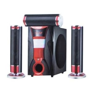 Jerry Home Théâtre DH3 - 3.1 CH - Enceinte Bluetooth - Noir Rouge