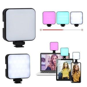 Led pocket video light rotatif ay 83 mini selfie ring light pour smartphone ordinateur Lumière de remplissage LED à clipser aste, lumière de téléphone portable, ordinateur portable, tablette, selfie, vidéoconférence