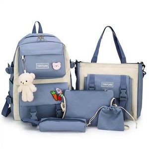 Sac à Dos 5PCS -School Backpack - Rentrée 2024 - Mickey Meuve