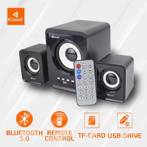 White Home Cinéma Mini - 2.1 avec Bluetooth port USB carte SD FM - Noir