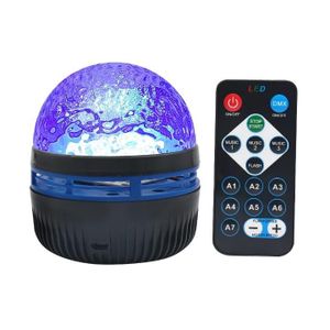 Gen Projecteur LED Disco RGB á effet boule cristal avec télécommande