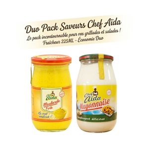 Chef Aïda DUO MAYONNAISE - MOUTARDE - 225ML