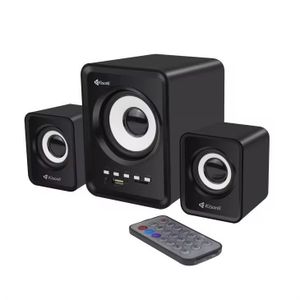 Haut-Parleur Bluetooth Sans Fil Kisonli U-2500BT - Système Multimédia 2.1 avec Télécommande, Radio FM, USB, AUX et Carte TF