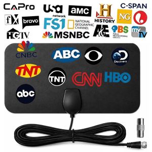 CAPro Antenne TV numérique ultra-fine avec câble coaxial de 3 m