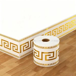 White Label Plinthe en PVC autocollante, flexible et imperméable pour la décoration intérieure