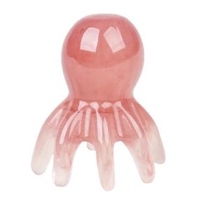 Résine Octopus Peigne Massageur de tête mignon Soins de cheveux Méridienne Rassage du cuir chevelu Massage SPA Gua Sha Outil de massage de santé