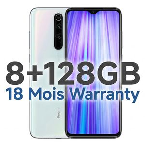Xiaomi redmi note8Pro  – 6.53"  - 8GB Ram - 128GB Rom - 64Mpx/20Mpx – 4500 MAh  -Pearl White- Garantie 18 mois