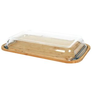 Boîte Borosilicate - Support En Bambou