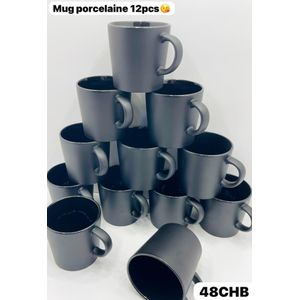 Ensemble De 6 tasses à café en porcelaine style simple et classique