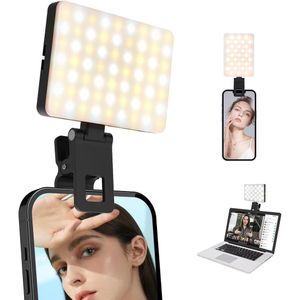  lampe selfie LED rechargeable est conçue pour améliorer l'éclairage de vos photos et vidéos sur smartphone ou ordinateur portable