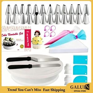 GALUIN Outils de décoration de gâteau en acier inoxydable, 94 pièces