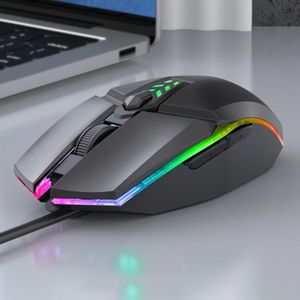 Souris gaming filaire colorée avec éclairage