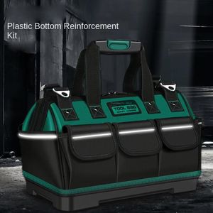 GALUIN Sac à outils en tissu Oxford imperméable de 18 pouces, multiples poches, sac à outils pour électricien