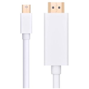 Câble Adaptateur Mini DisplayPort vers HDMI Mâle – Convertisseur Audio & Vidéo Full HD/4K pour MacBook, iMac, Surface Pro et PC