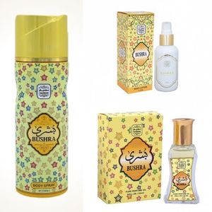 Naseem Pack Gamme Bushra lotion parfum concentré déodorant