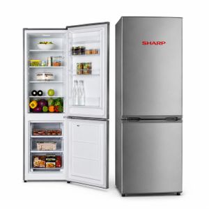 Sharp Réfrigérateur Combiné - SJ-BH400-HS2 - 400 L No Frost Gris – 3 Tiroirs