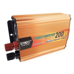 Convertisseur 12V vers 220V 200W – Onduleur Haute Performance pour Maison, Voiture, Camping-Car
