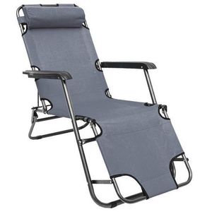 Chaise longue (ou fauteuil) zéro gravité pliable et réglable CAPACITE 110KG