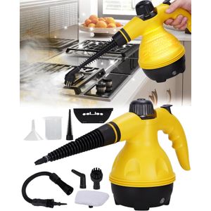 TodyJeyHo Nettoyeur à vapeur portatif 1500W, haute pression, pour maison, cuisine, salle de bain, canapé, tapis, sol, chauffage rapide, sans produits chimiques, multi-usages avec 10 accessoires, outil de rembourrage sûr pour les animaux