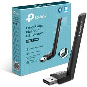 TP Link CLE WIFI UB500 Plus Adaptateur Bluetooth USB, Dongle Bluetooth 5.3, Multi-Directional Antenne, Clé Bluetooth pour PC, Casque, Souris, Manette, Smartphone, Tablette,