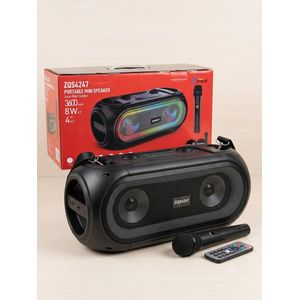 Enceinte Bluetooth Portable ZQS4247 - Super Bass, Micro & Télécommande