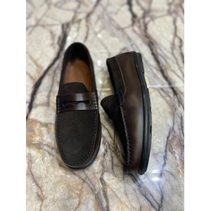 Mocassins En Cuir 100% et daim Pour Homme classe et élégant