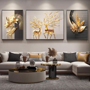(150x70cm) 3 tableaux décoratifs artistiques sans cadre - Peinture sur toile auto-adhésive - Stickers muraux et fresques - Toile artistique adhésive (non encadrée) Art mural imprimé