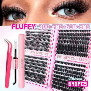 32 rangées de faux cils (30+40+60+80 duveteux)