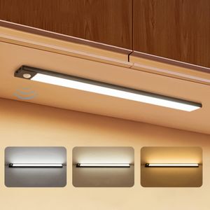 Flushrenic Éclairage armoire, lumières 3 couleurs réglables, lumières pour la chambre, lampe de nuit, rechargeable et réutilisable, éclairage d'urgence, adapté aux armoires, cuisines et maisons