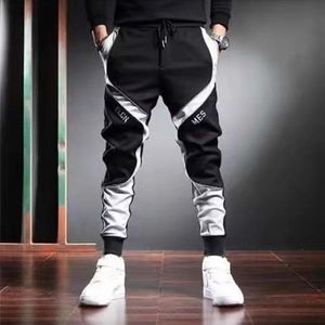 AIDAILU Mode Hommes Pantalon De Travail Décontracté, Pied De Pantalon Réglable - Noir