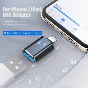 High Quality Adaptatateur Hub usb vers lightning Hub USB 2.0 vs lightning OTG transfert rapide pour iPhone/iPad Compatible avec microphones USB/clé USB/clavier/souris/carte son USB femelle vs mâle c2