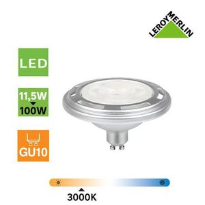 Leroy Merlin 3 Ampoules GU5.3 - LED à Réflecteur - 5W (équi 35W