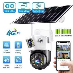 Caméra solaire Verto V380 à double objectif 4MP, alimentée par batterie, VCS09-W, CCTV sans fil