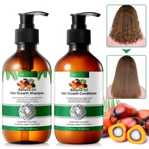 Set Duo ALIVER Huile de Batana – Shampooing & Après-shampooing pour la Croissance des Cheveux – Nourrissant, Anti-Chute & Fortifiant – 2 x 300 ml