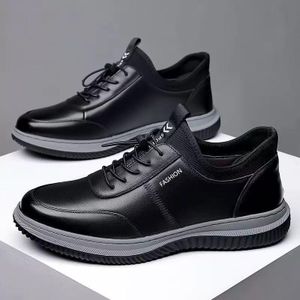 VANHUHU Chaussures Hommes Mocassins Baladeuses Noir