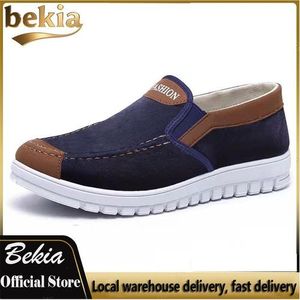 Bekia BEKIA Chaussures décontractées pour hommes sneakers Couleur bloquant mode hommes chaussures de sport glisser sur