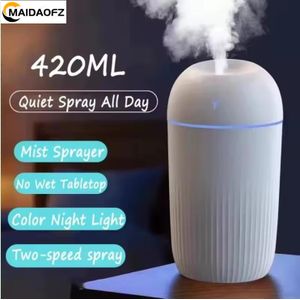 MAIDAOFZ Humidificateur d'air 420 mL, diffuseur d'air USB, lumière colorée, silencieux