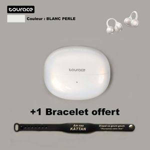 Tourace Écouteur intra-auriculaire sans fil confortable avec réduction de bruit ENC, léger, confortable et idéal pour le sport