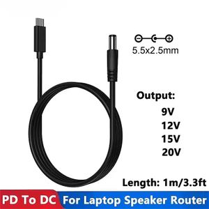 Cordon dc alimentation 20V adaptateur type-c routeur sans fil cordon pour ordinateur portable barre LED haut-parleur caméra CCTV