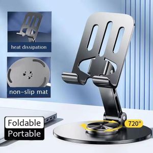 VoltEra All Metal Aluminum 360 Rotation Mobile Phone Holder Universal Bracket Folding Double Shaft Design Stable Anti Fall