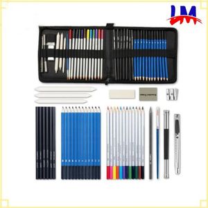 LM-40 pièces,Professional art set, sketching pencils + painting supplies